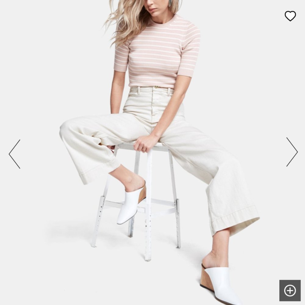 NWT goop G. LABEL  - Mel High-Rise in natural